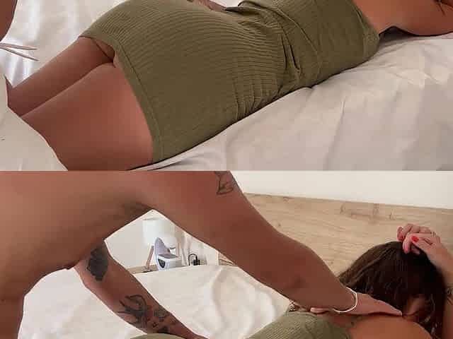 Massage gone further! this chab couldn't resist and started touching my little cunt