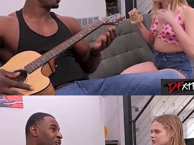 Roommate Can't Resist Coco Lovelocks Cute Feet on his Schlong