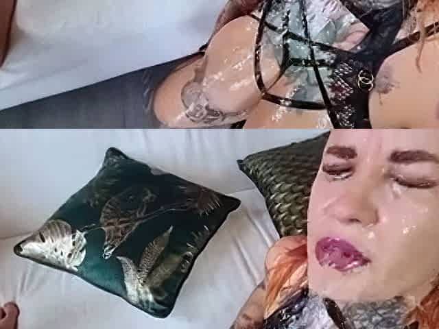 Eva gives you a POV blowjob handjob and footjob