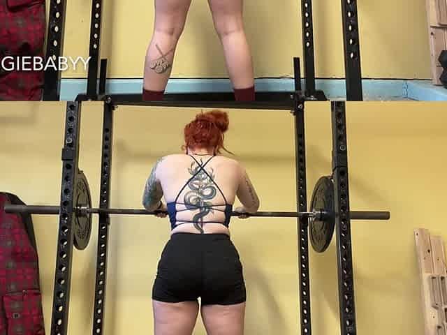Butt Clenching Leg Day Squats and Deadlifts Powerlifting Barbell Workout