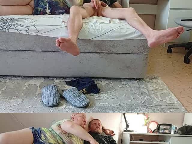 Mother-in-law Gives Blowjob and I Cum