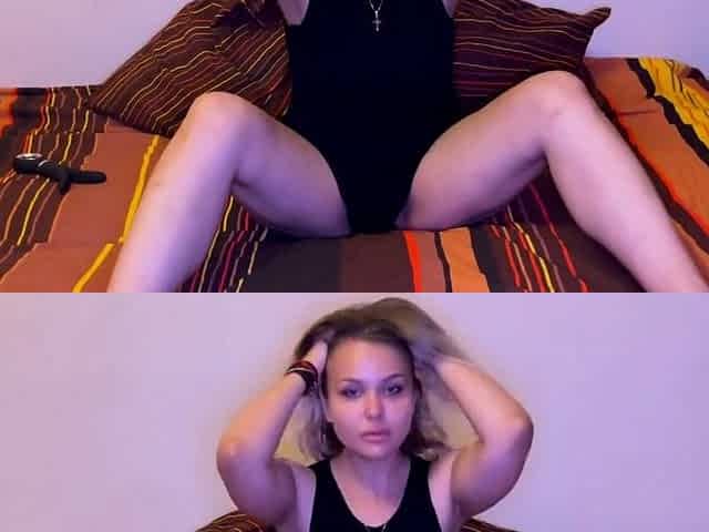 Blonde Teen Masturbates with a Sex Toy on Webcam