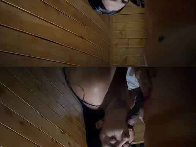 Really Risky and Fast Fucking in the Sauna
