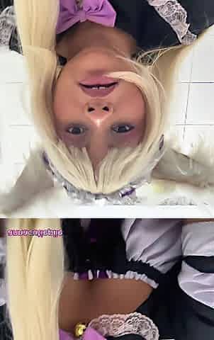 Public Latrine Farts at Cosplay Con - Gassy big beautiful woman in Cosplay