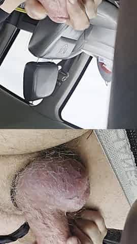 Large balls willing to explode in the car
