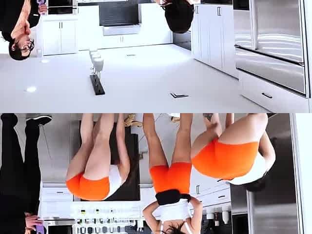 Bosses big dick sucked by sexy barmaids at his home