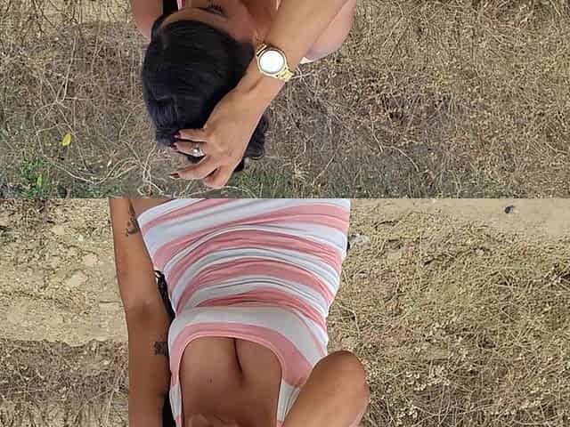 Outdoor Sex with a Busty, Curvy Stepmother on a Lonely Road