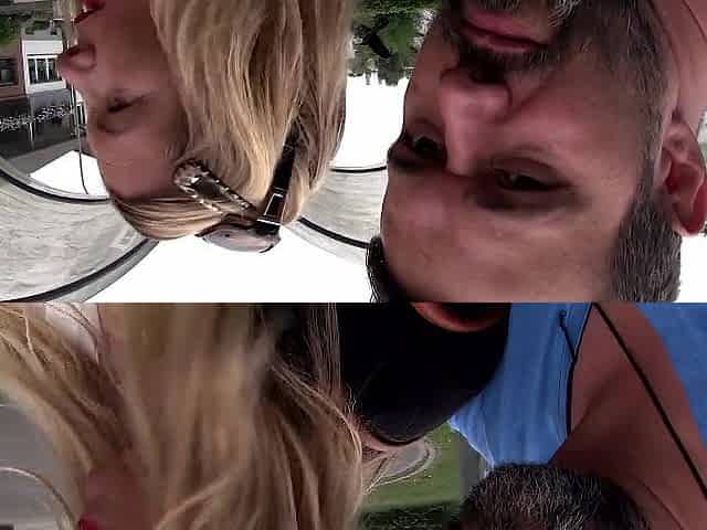 Sweet mother I'd like to fuck with large breasts gets drilled outdoor and in the car