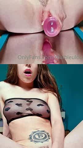 Amateur brunette chick toying her ass and pussy on webcam