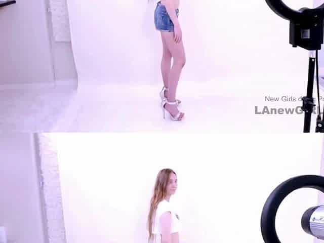 Outstanding blond model got tempted by the producer