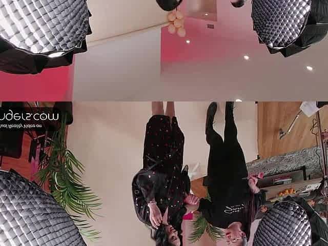 VR Bangers: Hawt Brunette hair Anissa in Nylons Sucks a Massive Penis and Bangs Missionary