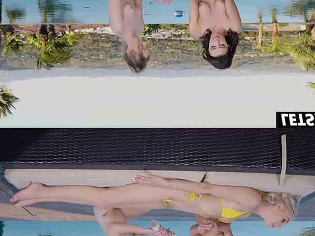I Let 2 Beauties Oil Me Up Poolside and My Vagina Got So Screwing Moist
