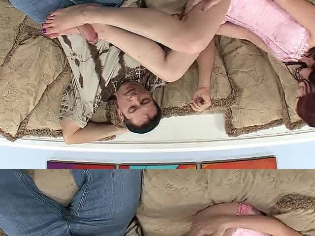 Ginger vagina pulsates hard from large penis