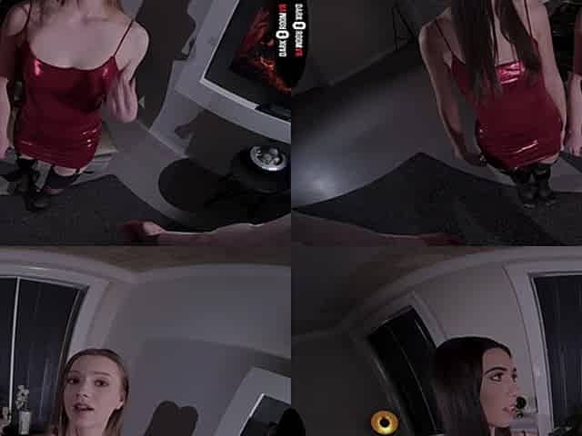 Mia Split & Sandralyd VR Porn: Play Together Cum Together - DarkRoomVR