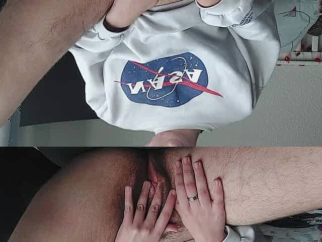 FTM vagina hunk rubs large love button untill this chab cums - snorble