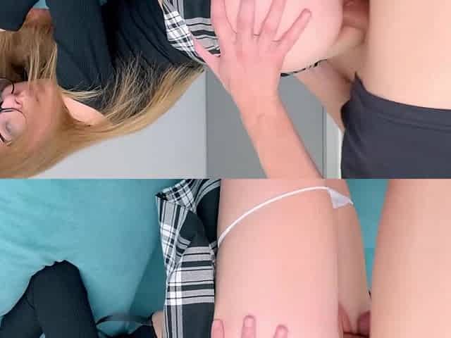 Geeky Natural Tits Teen Bend Over And Anal Fucked