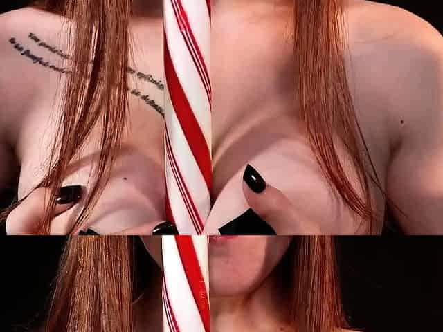 Ginger ASMR Christmas Special Candy Cane & Sticky