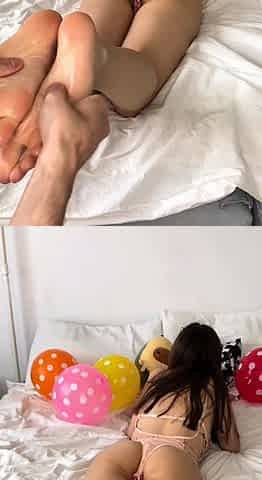Gorgeous blonde teen Kelly Candy foot fetish