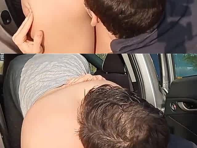 Teen Fucks Car Perfect Ass Blowjob Public Facial. Shanaxnow