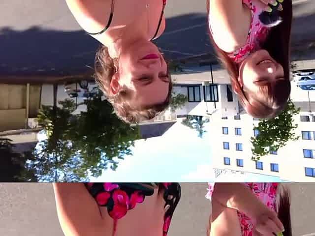 Horny French milf and playful teen play together before a male joins in