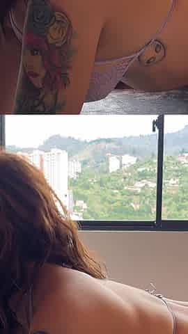 Hot Neighbor with Huge Fake Tits Gets Fucked - Michel Chica