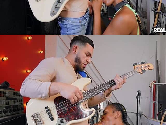 Thick ebony rides the big fucker in merciless rounds
