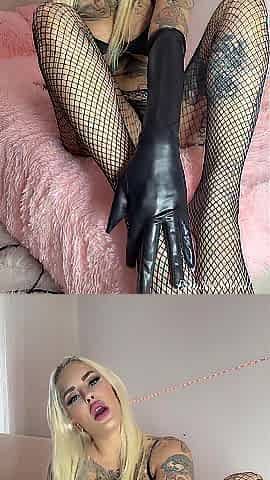 feet joi countdown with bitch goddess bianka in her fishnet tights