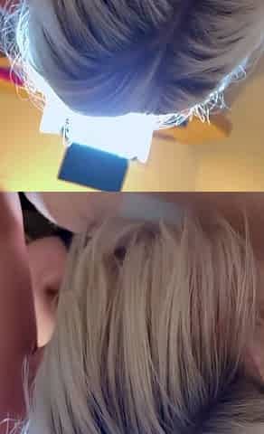 Hot blondes and big cock fuck in threesome scene