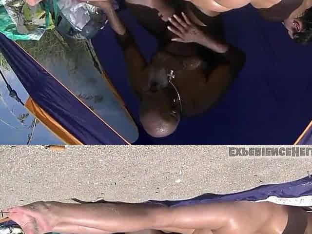 My first Undressed Beach Vacation Sucking And Screwing LARGE EBONY ROD!