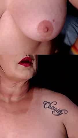 Titty Bouncing Flexing One Tit Back N Forth and Both