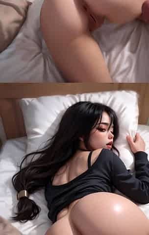 Hot Ai babe getting fucked in bed