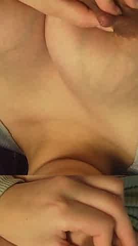 Stepmom Is Very Horny so She Talks Dirty to Her Stepson and Then Starts Playing with Her Stockings by Masturbating with the