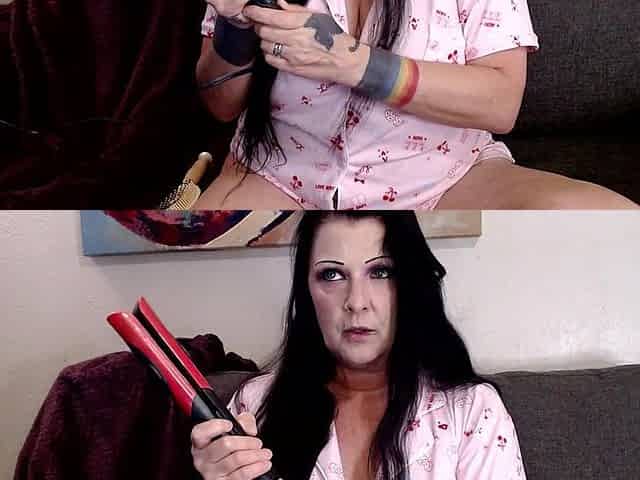 Long Long Hair Straightening Yawning Small Talk
