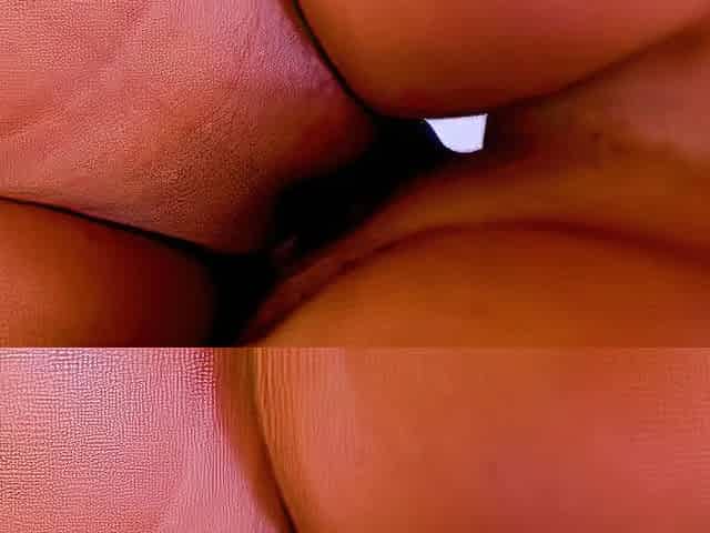 Big tit brunette amateur fucks a dildo close up