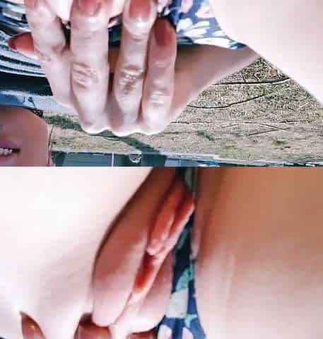 Amateur busty brunette masturbates and does hand job