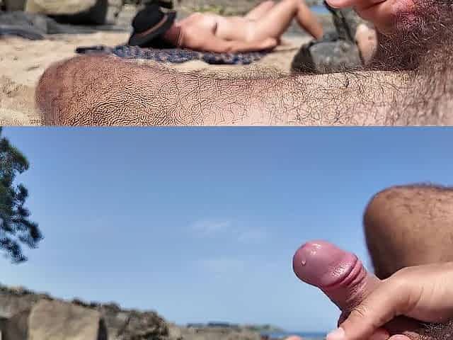 Milf Destroyed A Strangers Dick On The Nude Beach