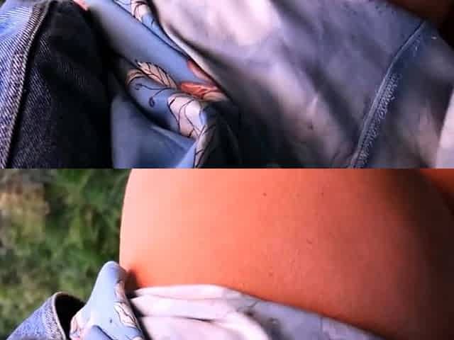 Redhead Neighbor's Secret Outdoor Fuck