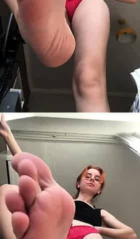 Linsey Dawn solo foot fetish