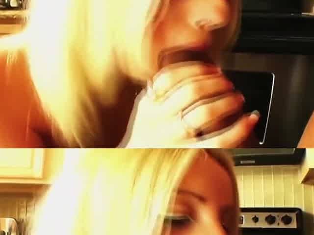 Jon Dough And Megan Diamond In Blonde Slut Takes A Hard Anal Pounding On The Kitchen Floor
