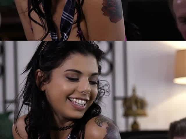 Mark Wood fucked latina babe Gina Valentina hard.