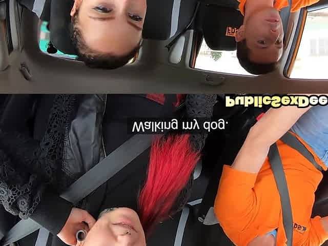 Public pantyside cuntrammed driving bae