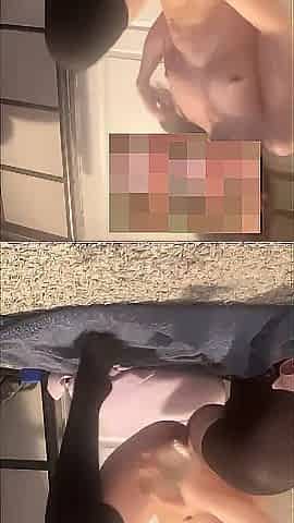 Oriental Beauty Rides Sextoy in Haunch Highs and Pigtails