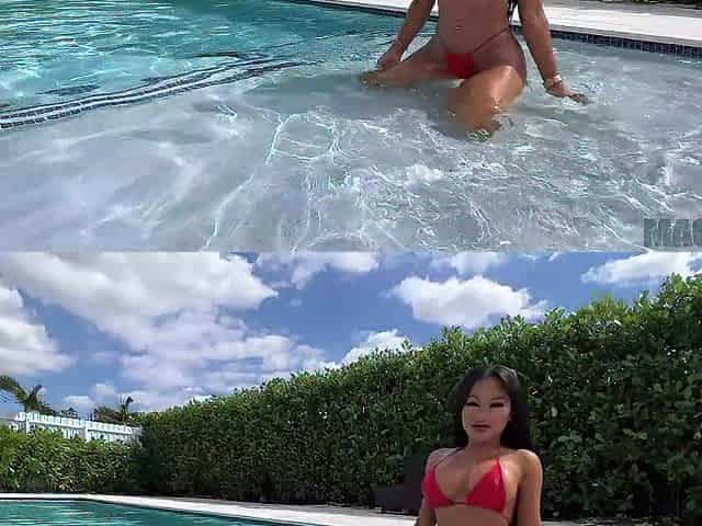 Pocket Size Oriental CJ Miles Gets Banged Outside by Large Jock JMac