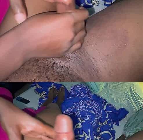 A very quick baby oil massage from my angel - Homemade quickie