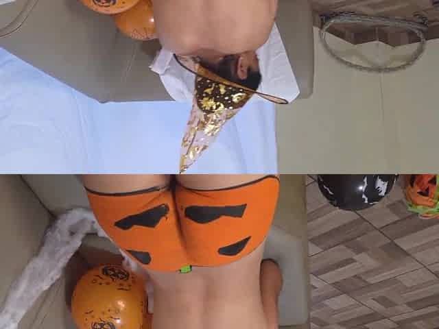 mother I'd like to fuck stepmom craves me to permeate her pumpkin on Halloween