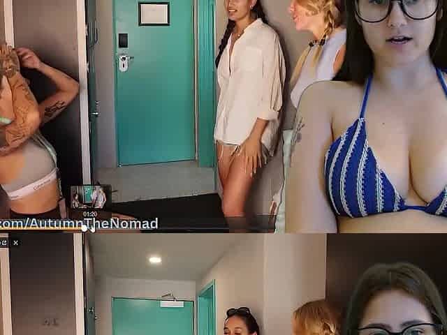 three Beauties 1 Chap DRILLED HARD in Backpacker Hostel Live Reaction