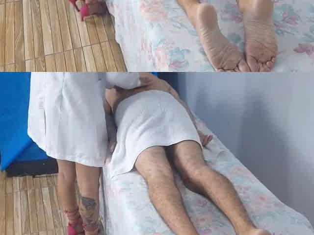 Married masseuse leaves client with an erection!