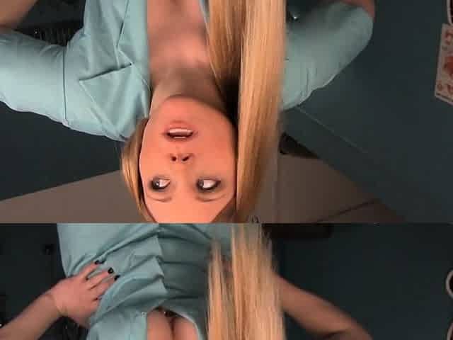 Kinky brunette wears stockings and masturbates rough