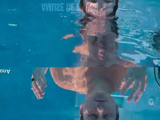 UNDERWATER BANG GOLDEN SHOWER FACIAL for AUSTRALIAN HOTTIE