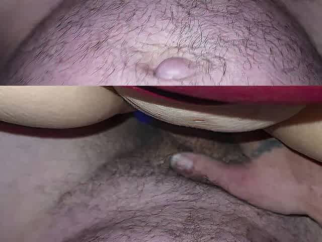 Shoving the large penis into the constricted twat of EllieMae Plays